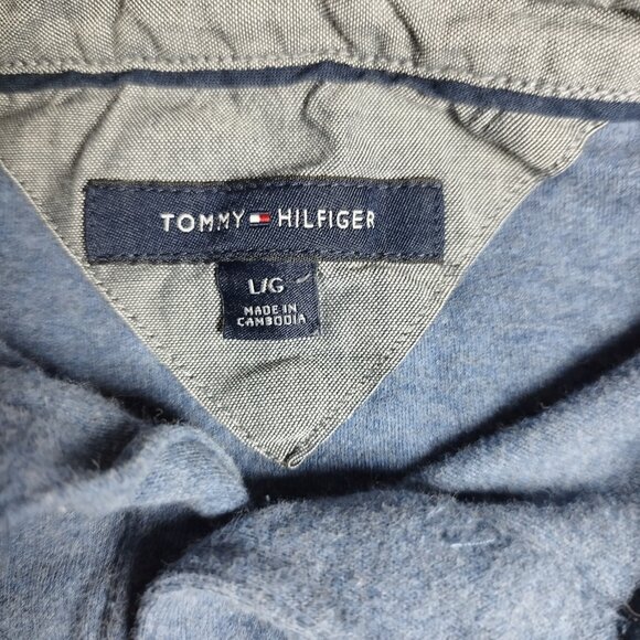 Tommy Hilfiger Men's Regular Fit Polo - Size L - Blue, Classic Fit, Cotton Blend - Picture 3 of 8